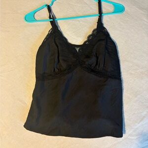 Wild Fable Black Lace Trim Chemise